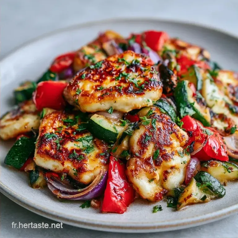 Halloumi Et L&eacute;gumes R&ocirc;tis Au Four
