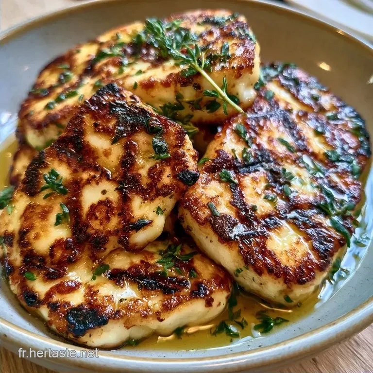 Halloumi Grill&eacute; Au Barbecue au Citron et Thym