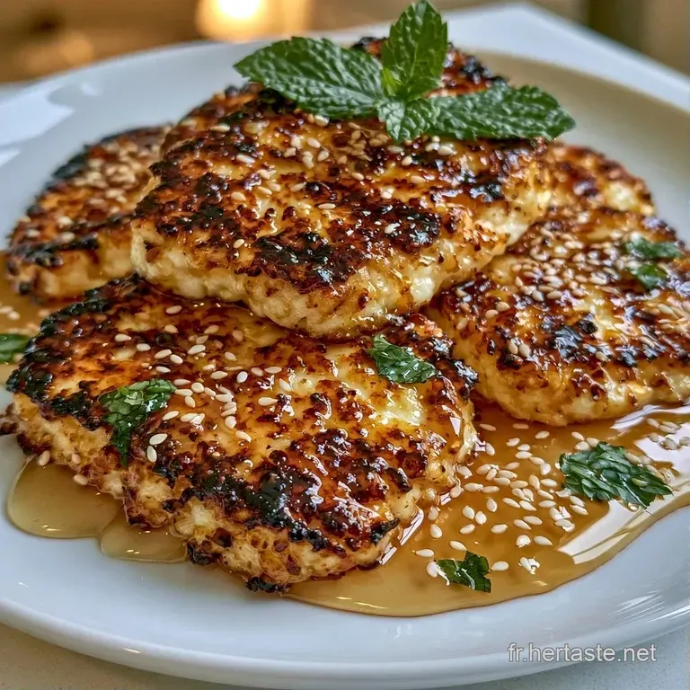 Le halloumi grill&eacute; est joliment dispos&eacute; sur une assiette blanche, rehauss&eacute; de pistaches vertes croquantes et d'herbes fra&icirc;...