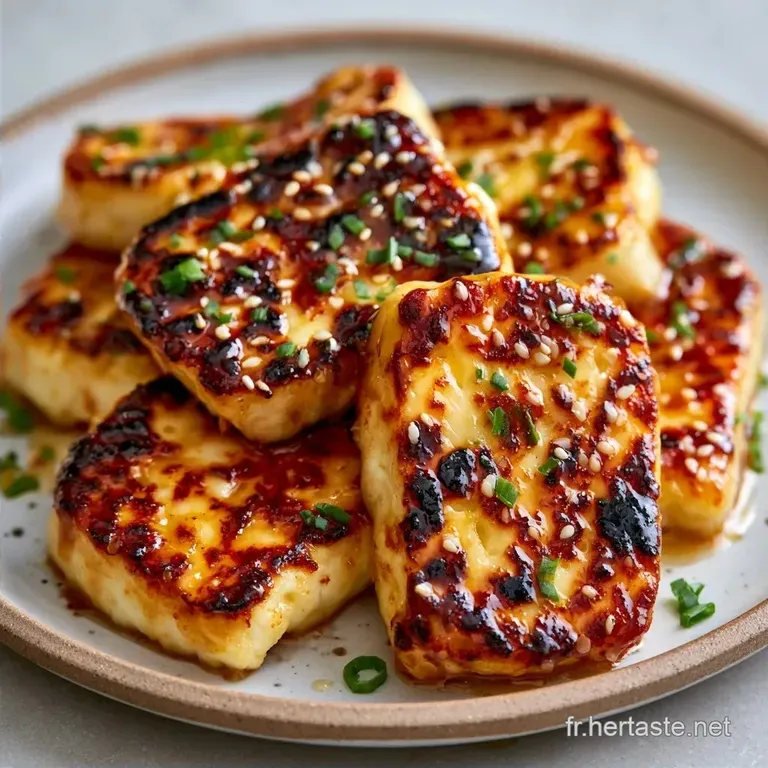 Halloumi Po&ecirc;l&eacute; Au Miel au Citron