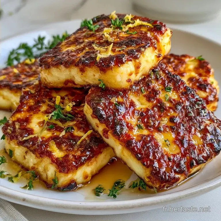 Halloumi R&ocirc;ti au Citron et Thym
