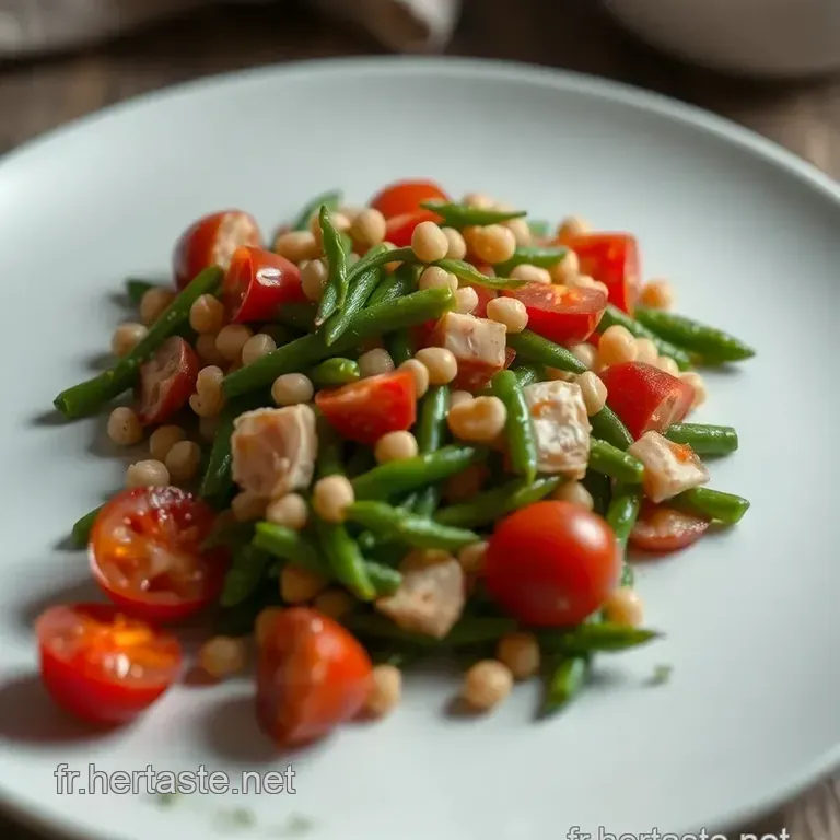Haricots Soisson En Salade Printani&egrave;re presentation