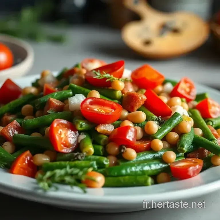 Haricots Soisson en Salade Printani&egrave;re