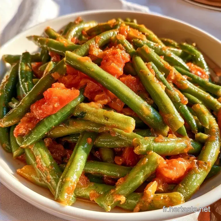 Haricots Verts &agrave; l Italienne aux Tomates Fra&icirc;ches