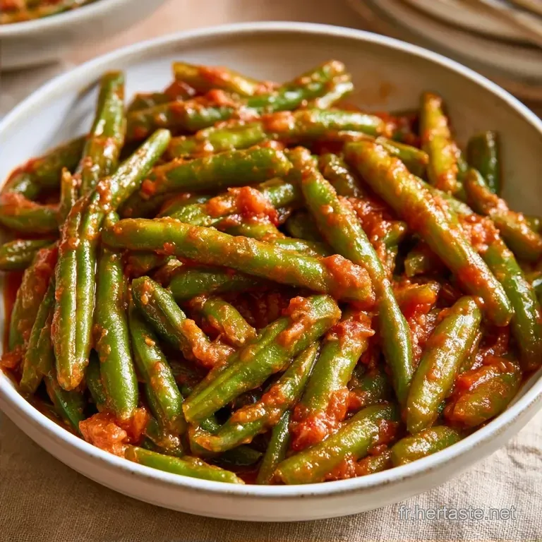 Haricots Verts &agrave; la Sauce Tomate: Traditionnel