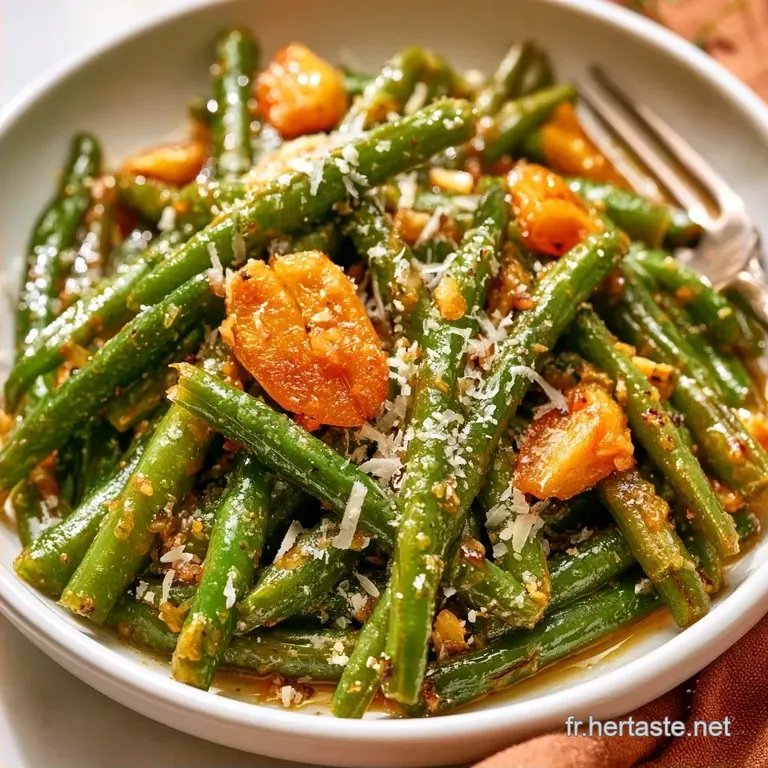 Haricots Verts Au Parmesan &agrave; l Ail