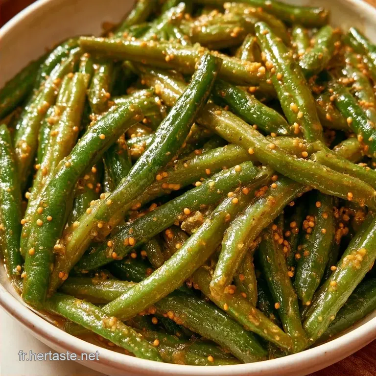 Haricots Verts aux Graines de Moutarde en 20 Minutes
