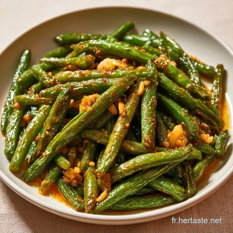 Haricots Verts Chinois &agrave; l Ail