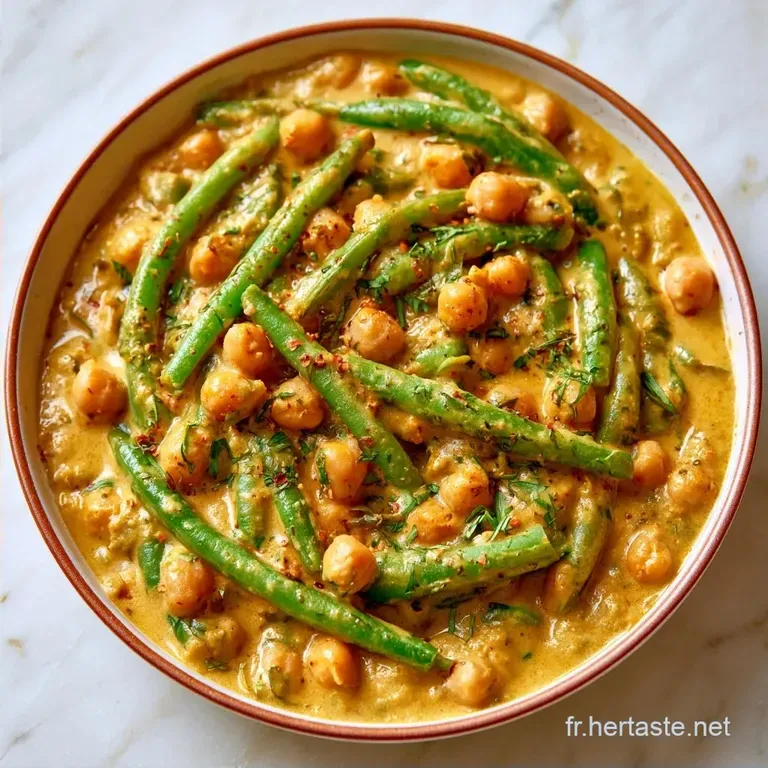 Haricots Verts Curry Indien au Lait de Coco