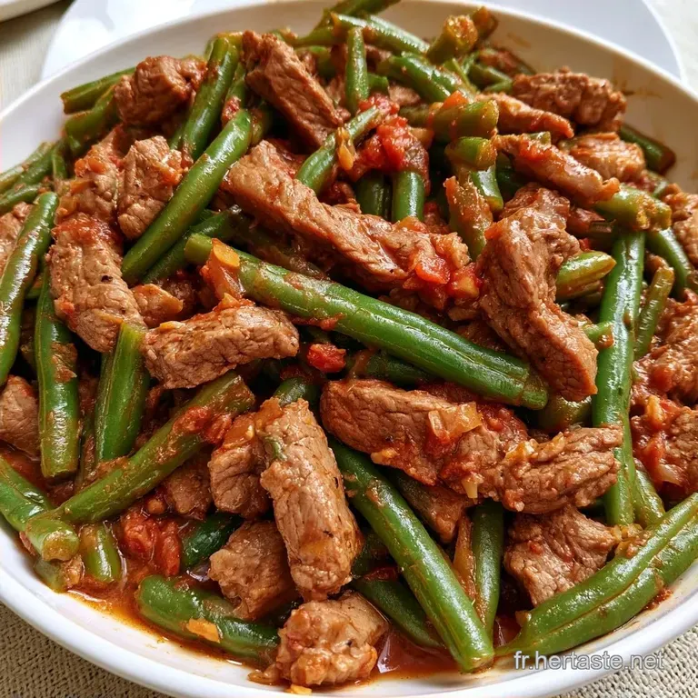 Haricots Verts Recette Marocaine au B&oelig;uf