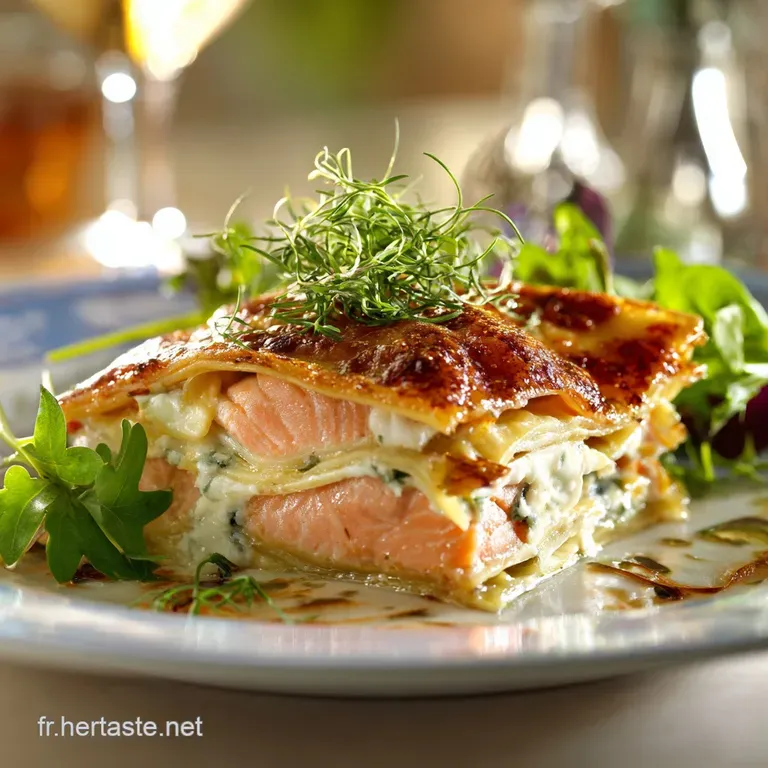 Lasagnes Au Saumon Poireaux Et Ch&egrave;vre Le Gratin Parfait Au Ch&egrave;vre Cr&eacute;meux presentation