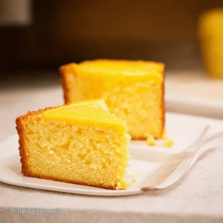 Le D&eacute;lice Au Citron a Zesty Lemon Bliss Cake presentation