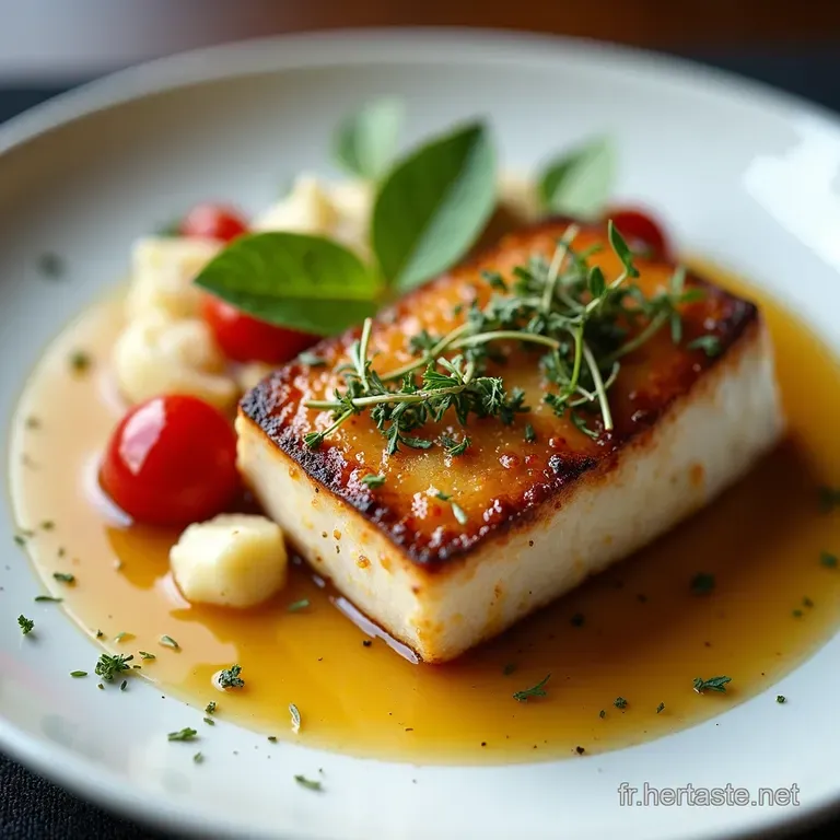 Le Fenouil Brais&eacute; au Vin Blanc Beurre Noisette et Thym Frais
