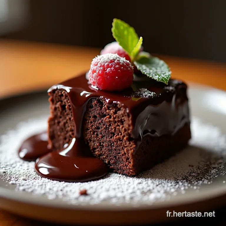 Le Fondant Noir Classique Le Moelleux Au Chocolat Inratable presentation