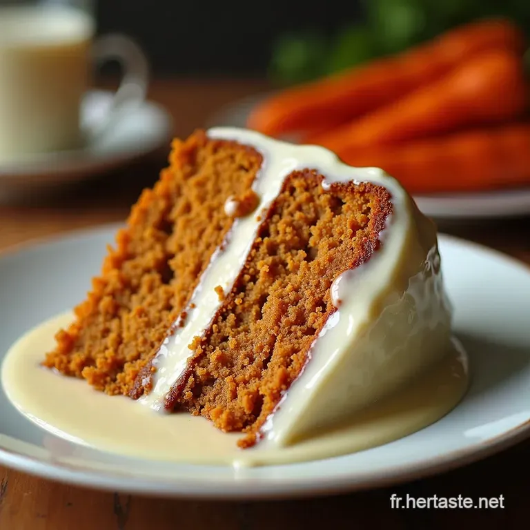 Le Merveilleux Moelleux Carrot Cake Am&eacute;ricain Authentique Au Gla&ccedil;age Cr&eacute;m&eacute;e De Philadelphia presentation