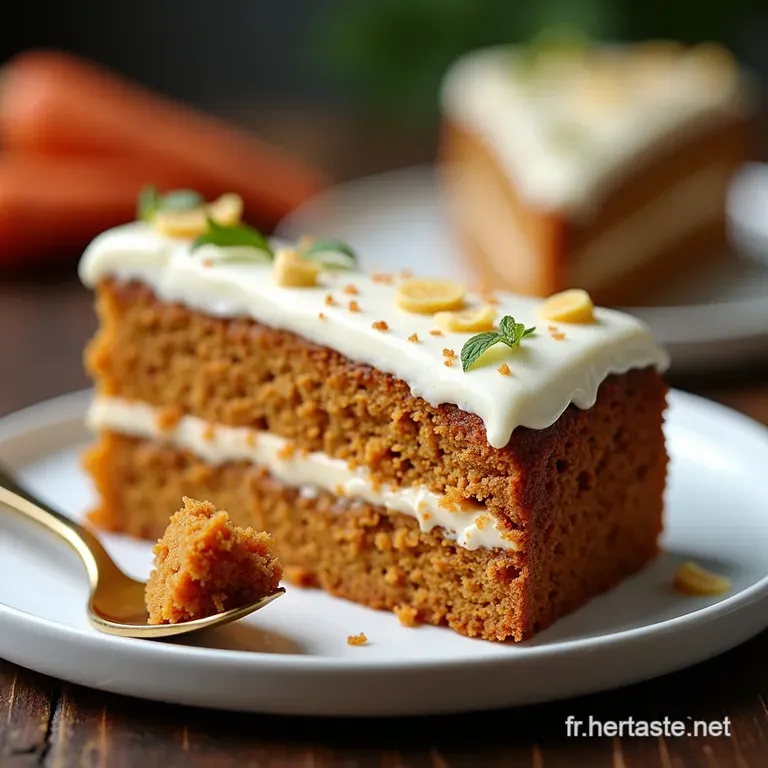 Le Merveilleux Moelleux Carrot Cake Am&eacute;ricain Authentique au Gla&ccedil;age Cr&eacute;m&eacute;e de Philadelphia