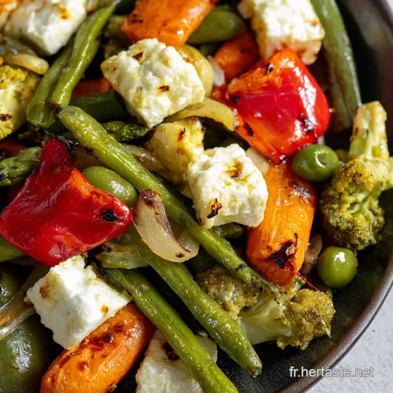 L&eacute;gumes d &Eacute;t&eacute; R&ocirc;tis &agrave; la Feta et au Miel