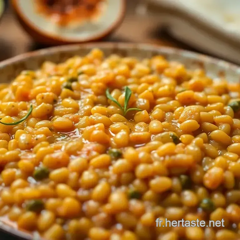 Lentilles Corail &agrave; la Marocaine
