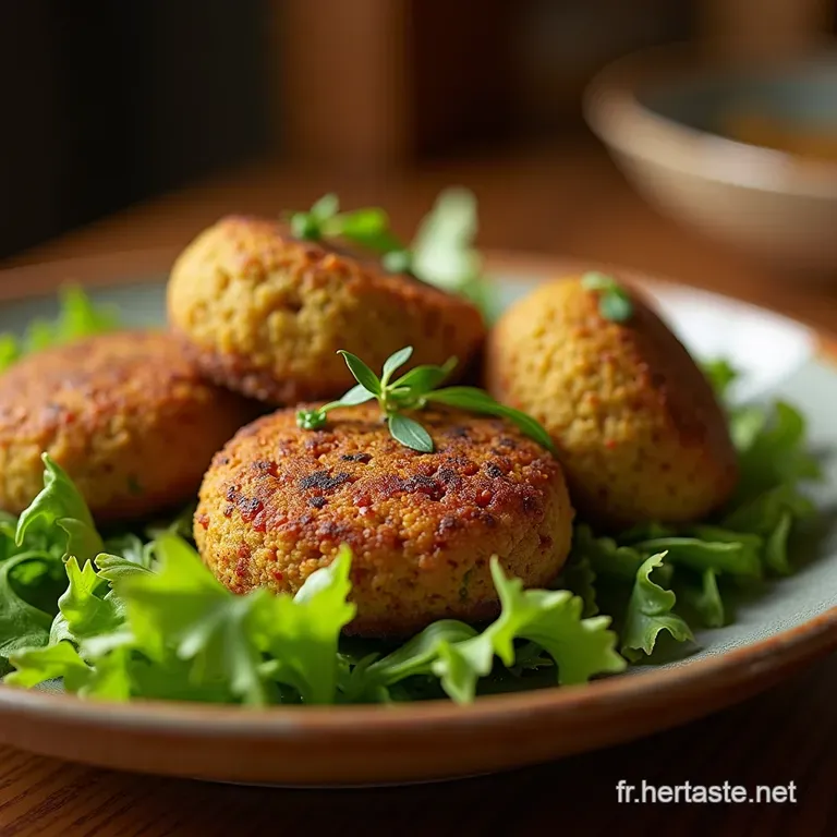 Les Vrais Falafels Maison Croustillants Moelleux Et Pleins De Caract&egrave;re presentation