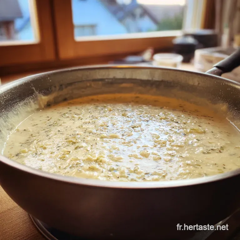 Lor Vert Et Velout&eacute; Fondue De Poireaux &Agrave; La Cr&egrave;me presentation