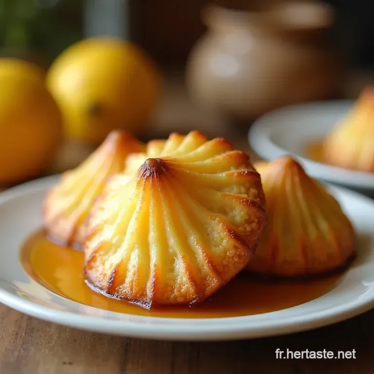 Les Petites Madeleines Miel Citron Lart De La Bosse Parfaite presentation