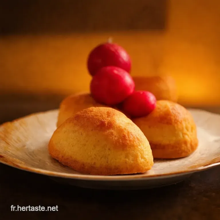 Madeleines Fondantes &Agrave; La Rhubarbe presentation