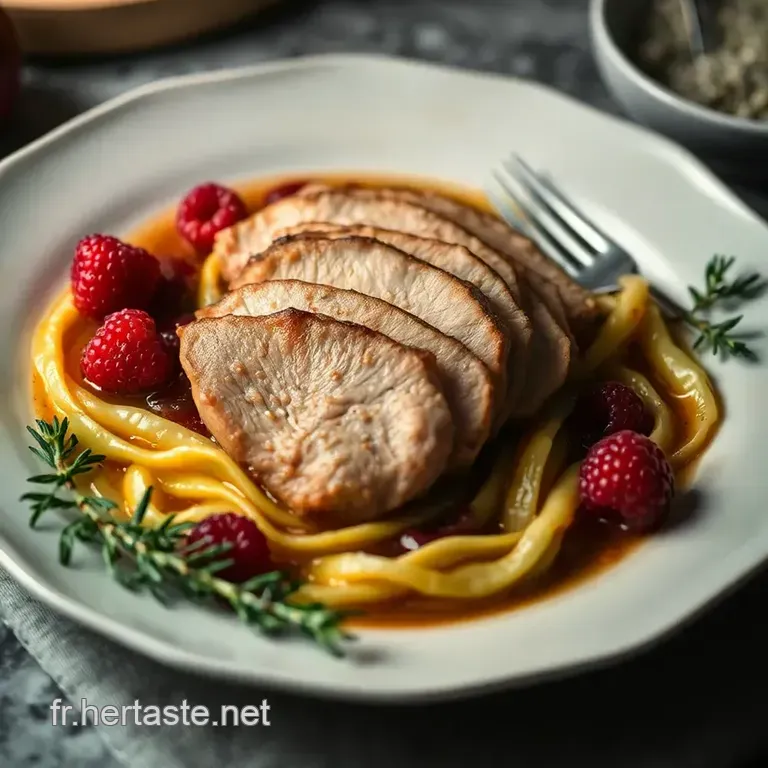 Magret De Canard Aux Fruits Rouges presentation