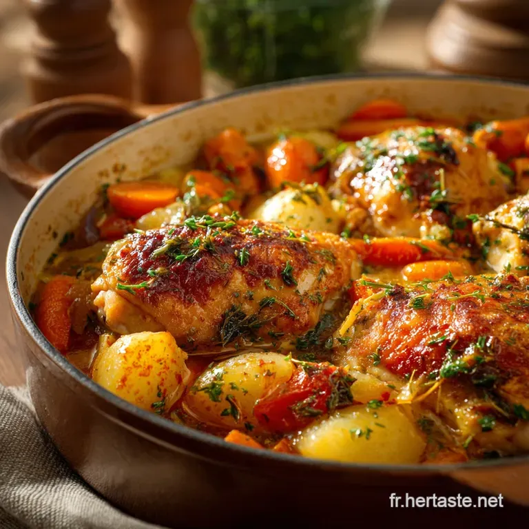 Mijot De Poulet Aux L&eacute;gumes Le Secret De La Viande La Plus Fondante presentation