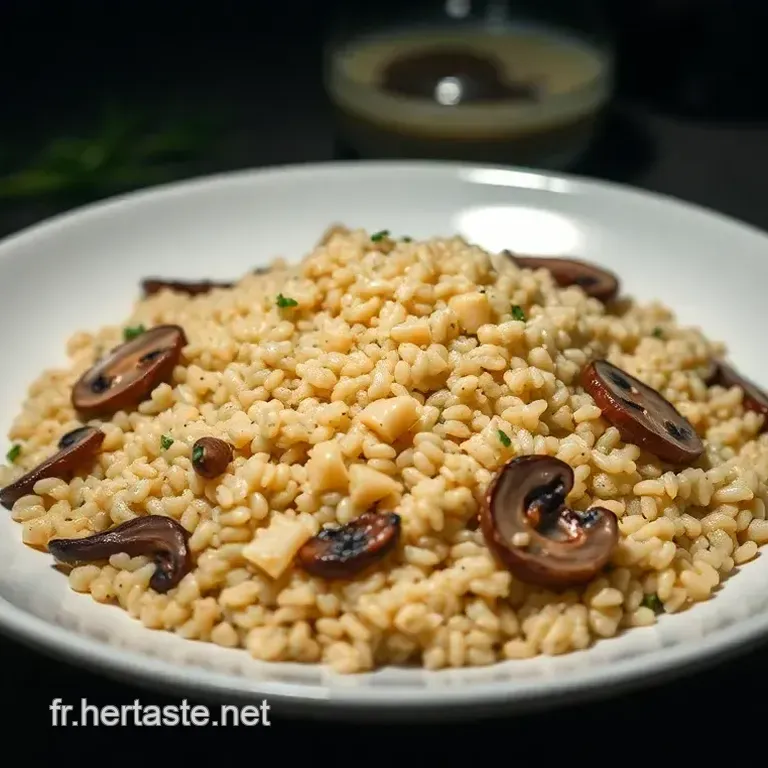 Millet Pilaf aux Champignons et Herbes Fra&icirc;ches