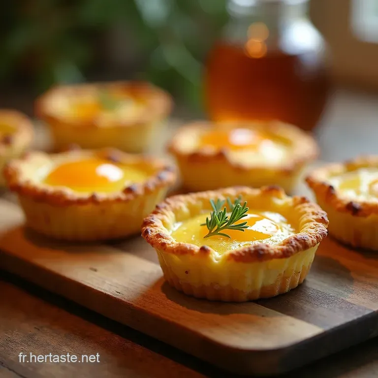 Mini Quiches Au Ch&egrave;vre Et Miel Ap&eacute;ro Gourmand presentation