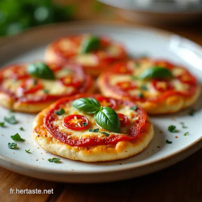 MiniPizzas Parfaites Rapides Faciles et D&eacute;licieuses