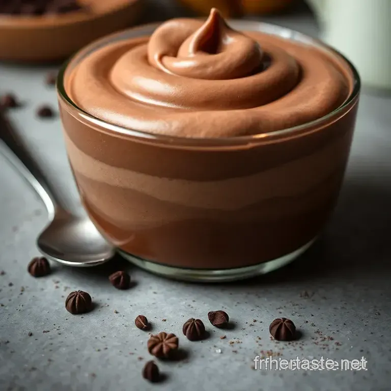 Mousse Au Chocolat Express (Sans Oeufs!) presentation