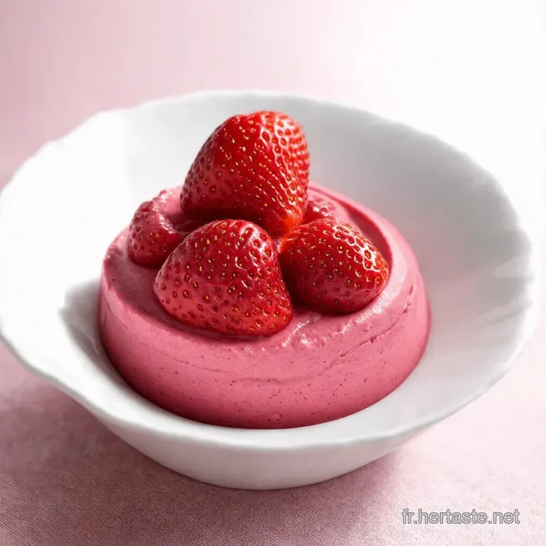 Mousse aux Fraises sur Fond de G&eacute;noise