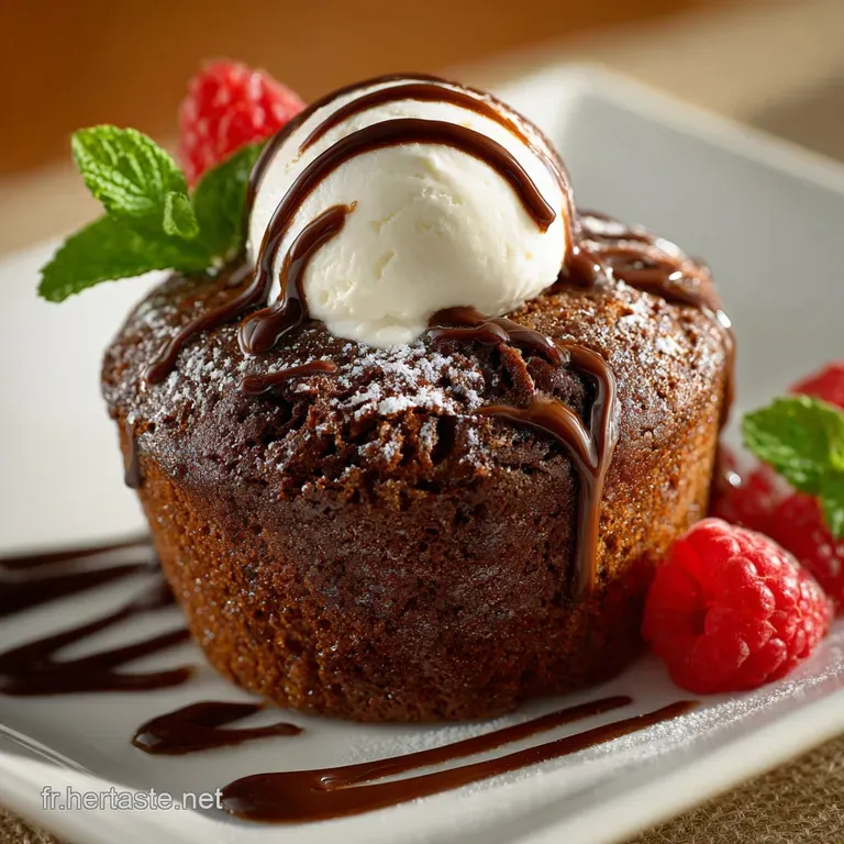 Muffin au chocolat au fromage frais Moelleux et c&oelig;ur fondant garanti