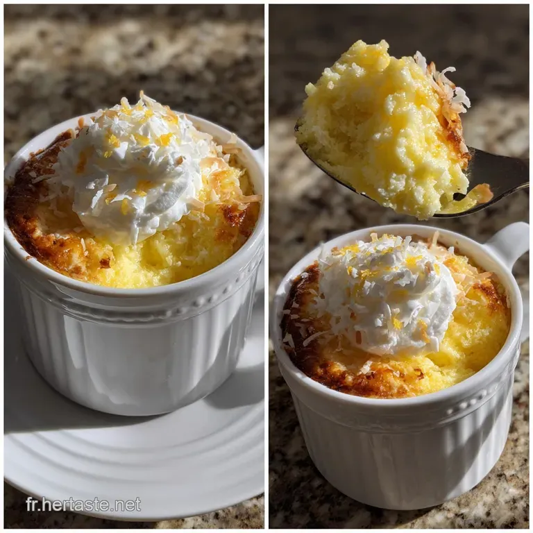 Mug Cake Citron Coco Facile Recette Mug Cake Coco : Le Dessert 5 Min presentation