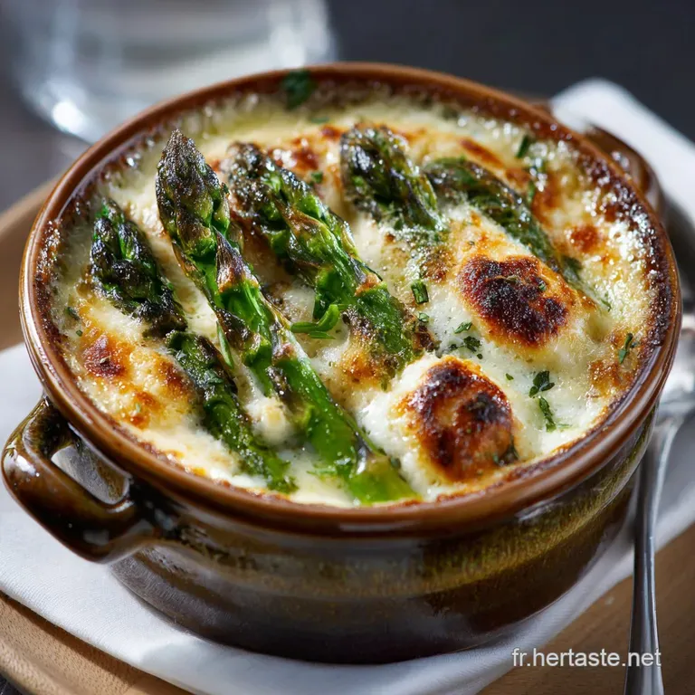 &OElig;uf Cocotte Aux Asperges Et Au Fromage Le Secret Du Jaune Coulant Parfait presentation