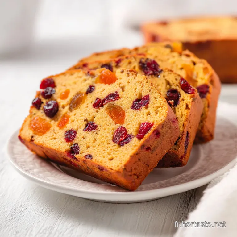 Pain de No&euml;l Moelleux aux Fruits Secs