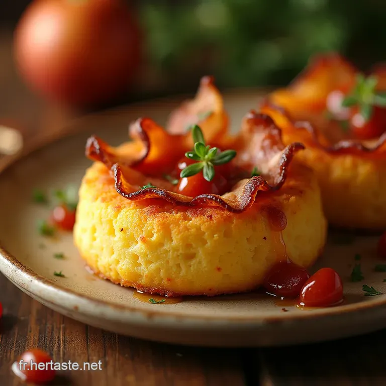 Le Croquedouillet Pain Perdu Farci Au Bacon Croustillant presentation