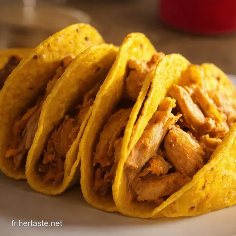 Pain Tacos Au Poulet &Agrave; La Fran&ccedil;aise presentation