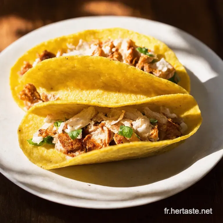 Pain Tacos au Poulet &agrave; la Fran&ccedil;aise