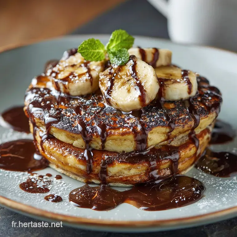Pancakes Banane Chocolat Le secret du moelleux parfait pour le brunch