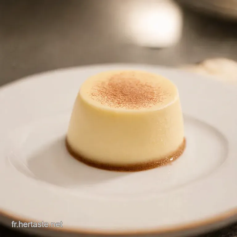 Panna Cotta &Agrave; La Fran&ccedil;aise Touche Fruit&eacute;e presentation