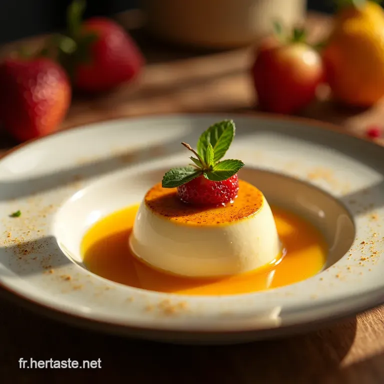 Panna Cotta Passion &Eacute;clatante L&eacute;quilibre Parfait Entre Cr&egrave;me Et Acidit&eacute; presentation