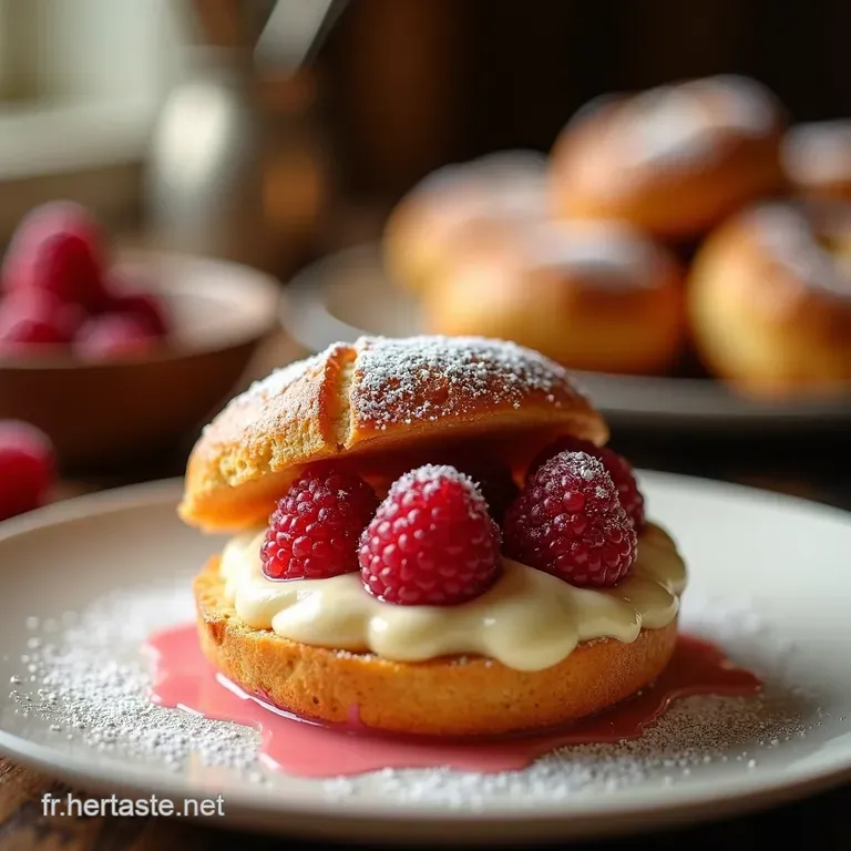Paris Brest Framboise Nuage De Gourmandise presentation