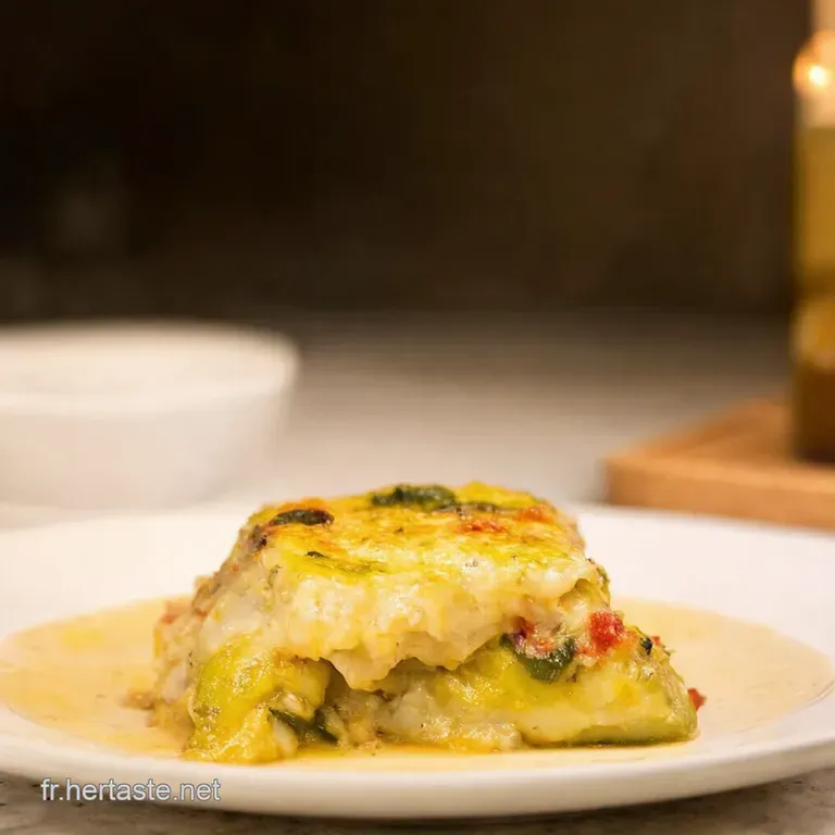 Parmigiana Blanche De Courgette Un D&eacute;lice D&eacute;t&eacute; presentation