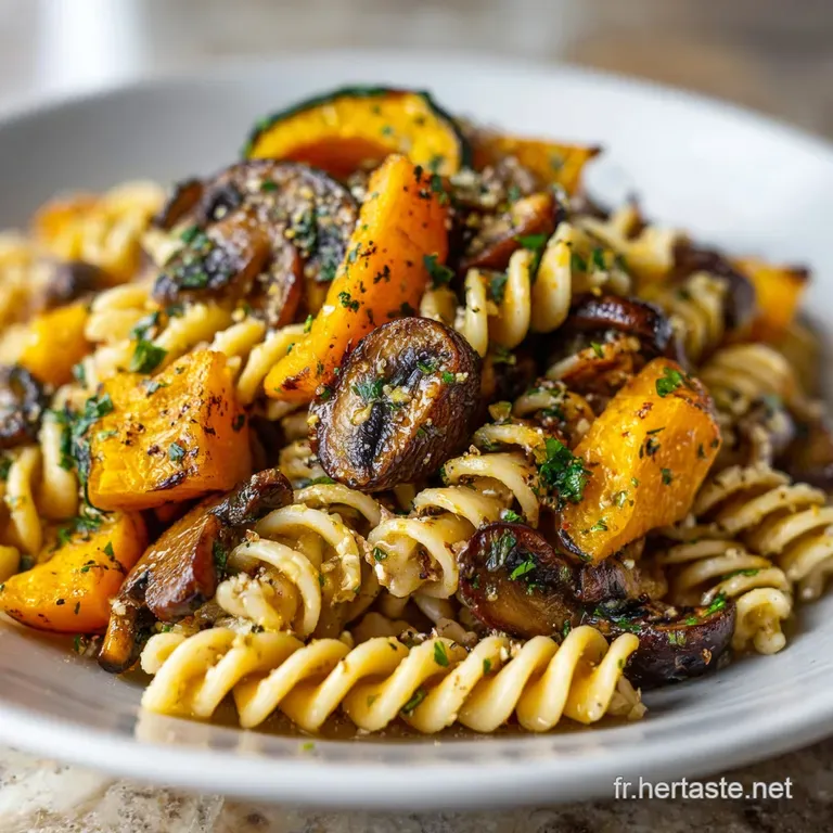 Pasta d Automne: Butternut et Champignons