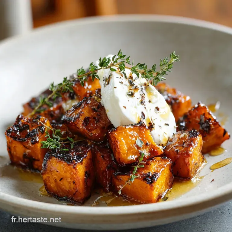 Patates Douces R&ocirc;ties au Ch&egrave;vre et au Miel: Fondantes