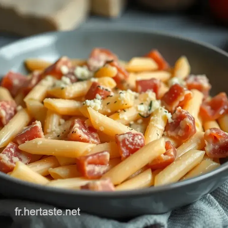 P&acirc;tes &agrave; la Cr&egrave;me et au Jambon: Le Bonheur en 15 Minutes!
