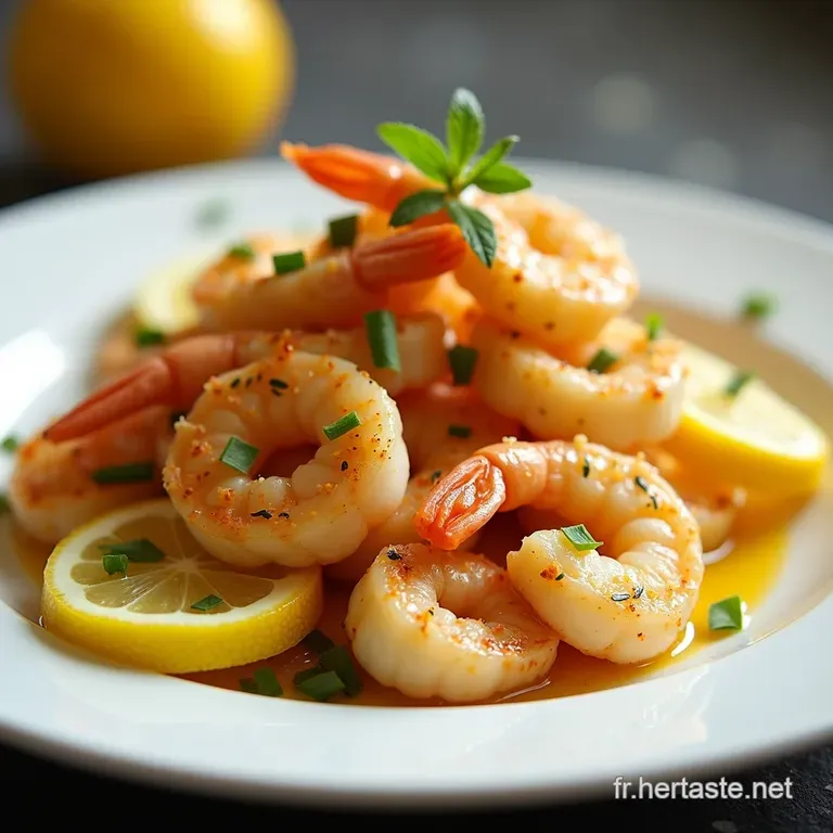 P&acirc;tes au Scampi Rapide au Citron et &agrave; lAil