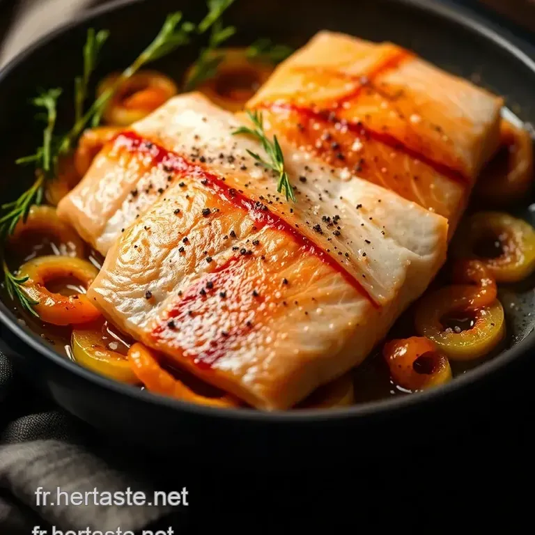 Pav&eacute; De Saumon Croustillant C&oelig;ur Fondant presentation